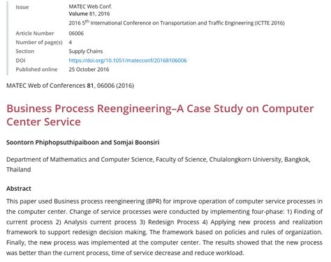 business process reengineering case study|4 The Business Process Reengineering Project: A Successful .